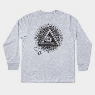 All Seeing Eye Kids Long Sleeve T-Shirt